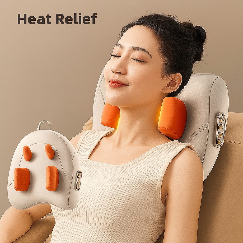 Rechargeable Heating Massage Pillow